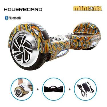 Imagem de Esqueite Elétrico 6,5 Minions Hoverboard Led e Bolsa
