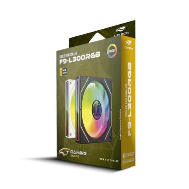 Imagem de Cooler Fan F9-L300WHRGB 12CM C3Tech Gaming