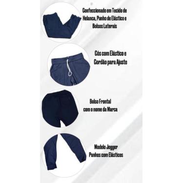 Imagem de Calça Jogger Infantil Casual de Helanca da Ogochi, 0005 azul marinho, 
