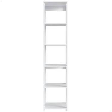 Imagem de Estante Livreiro com 5 Prateleiras Branco 40x45x183cm Closet Organizador Multiuso