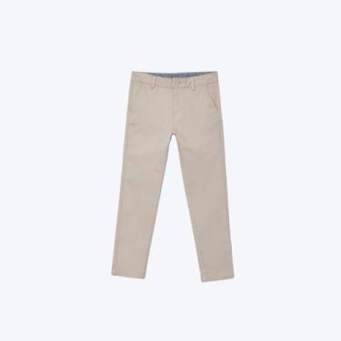 Imagem de Calça Social Bege Slim Infantil Menino Hering Kids La6mhmjsi Caqui, Ca