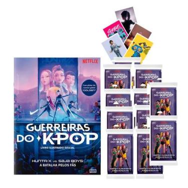 Imagem de Álbum Guerreiras Do Kpop com 100 Figurinha 20 Envelope mais Poster enc