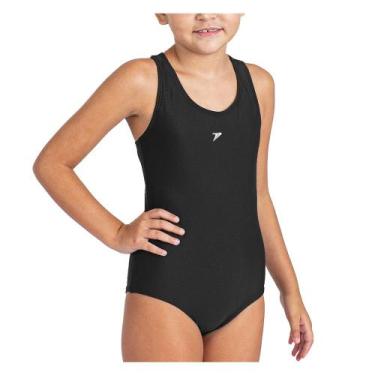 Imagem de Maiô infantil nadador poker natação proteção uv 50 piscina, 10, Preto