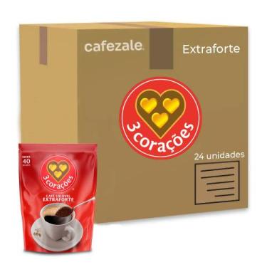 Imagem de Café Solúvel Extraforte Três Corações Kit 24 Pacotes de 40g