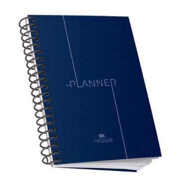 Imagem de Planner Mensal A5 Vision Azul Organização E Estilo Diário 96 fls Agend