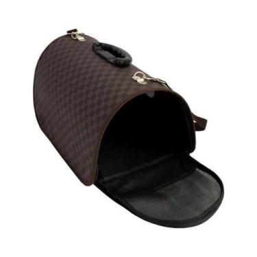 Imagem de Bolsa Pet para Transporte M - Marrom - Dedobrinquedo