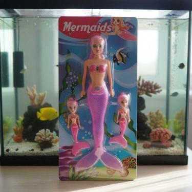 Imagem de Brinquedo 3 Sereias Com Luz, 1 Grande + 2 Pequenas - Marchetutti