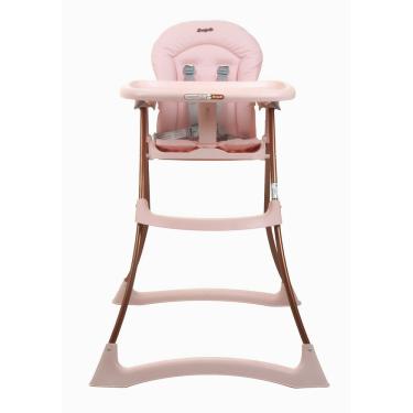 Imagem de Cadeira de Alimentação Infantil Bon Appetit XL Mon Amour 6 a 36 Meses Até 15kg Dobrável Rosa Burigotto