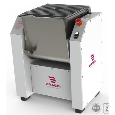 Imagem de Amassadeira Basculante Lenta e Semi-Rápida 15kg Ali-15-1 Bivolt para Massas em Aço Inox Braesi