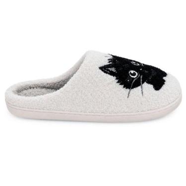 Imagem de Pantufa Feminina Europa Cat Branco - 8033, Branco, 37/38
