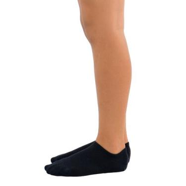 Imagem de Meia Infantil Sapatilha Unissex Selene, 25 a 28, Preto