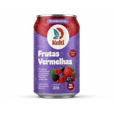 Imagem de Pack 70 Kombucha Frutas Red Refrigerante Vegano 269mL Kulti