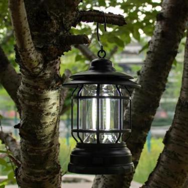 Imagem de Lampião Lanterna Led Portátil De Camping Barraca Retro - Novo Seculo
