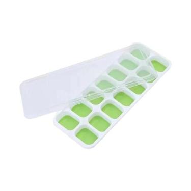 Imagem de Forma De Gelo De Silicone Com 14 Compartimentos Para Frutas, Bandejas 