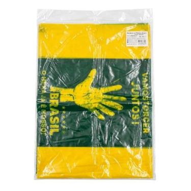 Imagem de Bandeira de Plástico Brasil 45x30cm Torcer Copa Festa - Senhor Preço, 