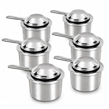 Imagem de Kit 06 Und Queimador inox fundo para rechaud Ravinox 000030