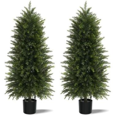 Imagem de Árvores de Cedro Artificiais Mavis's Diary 152 cm Conjunto com 2