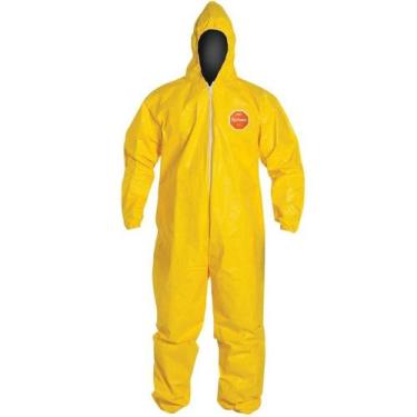 Imagem de Macacão de Segurança Tychem 2000 Amarelo QC127T DuPont CA 34406 Tamanh
