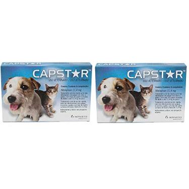 Imagem de Antipulgas Capstar 11 Mg Cães Gatos 6 Comprimidos 2 Unidades