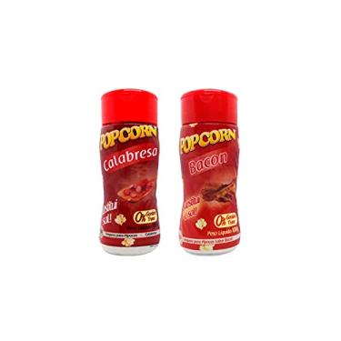 Imagem de Temperos P/ Pipoca Popcorn Cx 12 Frascos. 6 Calabresa - 6 Bacon