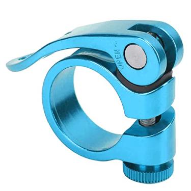 Imagem de Hilitand Grampo de selim, grampo de espigão de selim de liberação rápida substituição para tubo de 25,4 mm/1 pol (azul)