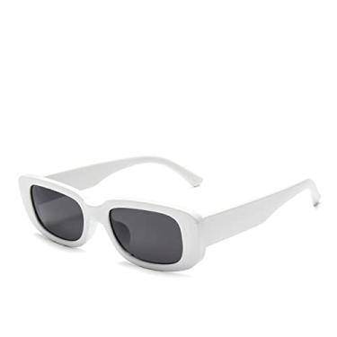 Imagem de Óculos de Sol Feminino Moda Vintage Retrô Óculos de Sol Retângulo Óculos de Sol Feminino Lente UV400 Óculos, C7, Retângulo