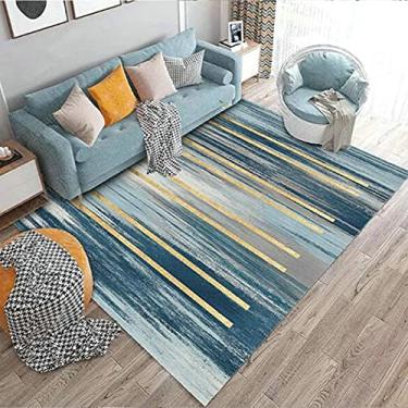 Imagem de jia cool Carpete, marroquino, boêmio, fácil limpeza, para quarto, cozinha, sala de estar, tapete de área que não cai, 100 x 200 cm Geometria-33