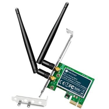 Imagem de FebSmart Adaptador Wi-Fi PCIE Wireless N Dual Band 600Mbps (2,4GHz 300Mbps ou 5GHz 300Mbps) para Windows 11, 10, 8.x, 7, XP (32/64bit) e Windows Server Desktop PCs, 2X2 MIMO PCIE (FS-N600)