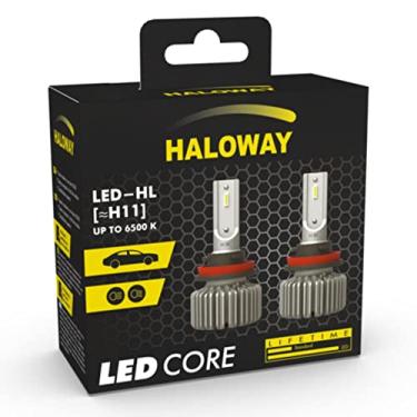 Imagem de Par Lâmpada Automotiva Haloway Led H11 Hwc 12v 6500k