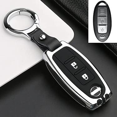 Imagem de CSHU Porta-chaves do carro capa porta-chaves porta-chaves, adequado para Nissan X-Trail T32 Murano Qashqai Versa Tidda Cubo Infiniti EX FX G25 FX35 EX, 4