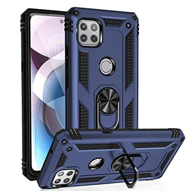 Imagem de For Motorola Moto One 5G Ace Shockproof TPU + PC Protective Case with 360 Degree Rotating Holder
