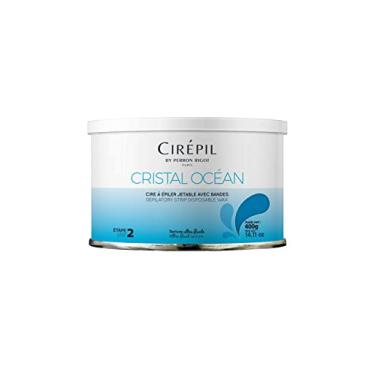 Imagem de Cirepil - Cristal Ocean – Lata de cera de 400 g – Sem perfume – Textura de gel ultrafluida – Perfeito para grandes áreas do corpo e peles sensíveis – Sem resina e cera de abelha – Necessário de tiras