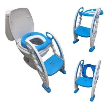 Imagem de Assento Redutor Infantil Com Escada Importway Bw184az Azul - Importway