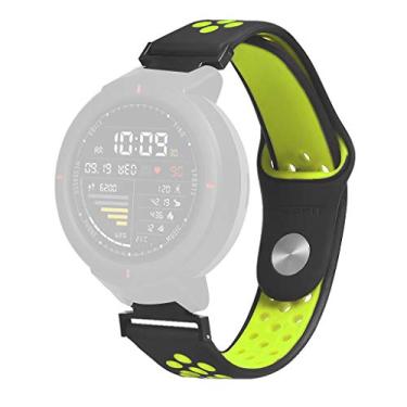 Imagem de Pulseira extra para Xiaomi Huami Amazfit Verge (Preto com verde NK)
