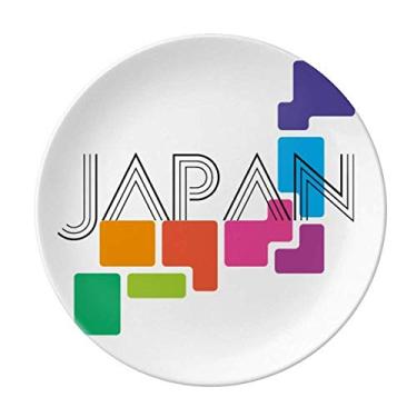 Imagem de Mapa Tokyo Games Prato Decorativo de Porcelana Salver Prato de Jantar
