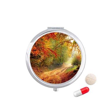 Imagem de Caixa de comprimidos Green Forestry Science Nature Scenery Pocket Medicine Storage Box Dispenser recipiente