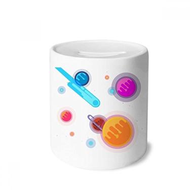 Imagem de DIYthinker Caixa de dinheiro com cenário de monstro alienígena do universo caixa de cerâmica porta-moedas presente de cofrinho