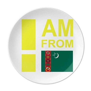 Imagem de I Am From Turkmenistan Prato decorativo de porcelana Salver Prato de jantar