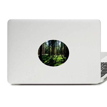 Imagem de Cenário de natureza ciência florestal verde vinil emblema gráfico laptop adesivo decalque