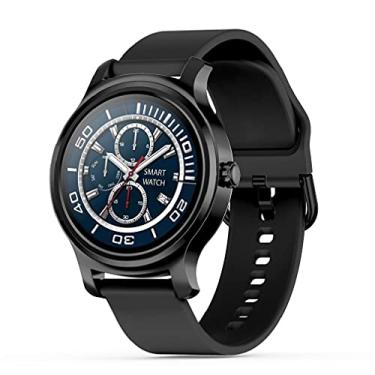 Imagem de Relógio Smartwatch NAMOFO Chamada bluetooth relógio inteligente pulseira de pulso pedômetro lembrete mensagem monitor de freqüência cardíaca esporte fitness rastreador smartwatch android (Preto)