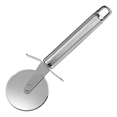 Imagem de Cortador Fatiador Pizza Aço Inox Afiado Manual Cortar Massas