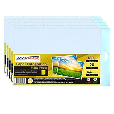Imagem de Papel Fotográfico Matte Fosco 180g A4 210x297 Marpax 1200fls
