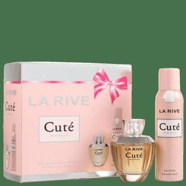 Imagem de Perfume Kit La Rive Cute Fem Edt 100 Ml   Desod 150 Ml Un