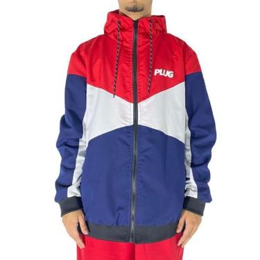 Imagem de Jaqueta Corta Vento Plug Supply (/Branco/Azul)-Unissex