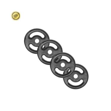 Imagem de Kit 4 X Anilhas Super Premium De 2kg Ferro Pintada-Unissex