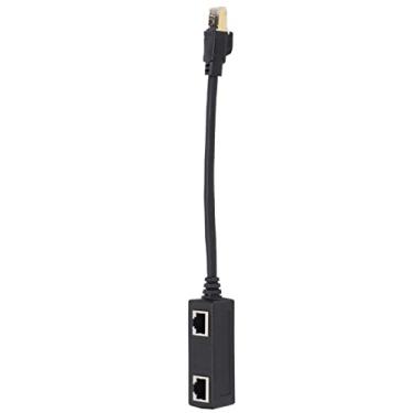 Imagem de Divisor Ethernet CAT8, Adaptador de Cabo Ethernet RJ45 1 para 2 Cabo de Rede Banhado a Ouro para Home Office, Conexão e Transmissão Estáveis