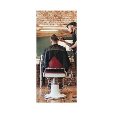 Imagem de Adesivo Decorativo Porta Salão De Beleza Barbearia Cadeira