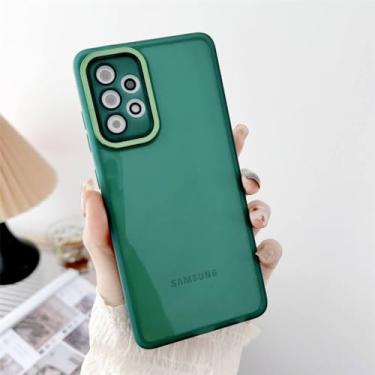 Imagem de Capa transparente de silicone macio para Samsung S23 Ultra S23 Plus A54 A34 A14 A73 A53 A33 A52 A32 5G J2 J7 Prime Capa transparente, verde, para A12