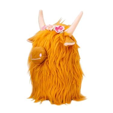 Imagem de UKCOCO Boneca De Iaque Brinquedo Macio De Gado Das Terras Altas Vaca Brinquedo De Pelúcia De Vaca Das Terras Altas Brinquedo Fofinho De Vaca Estatueta De Touro Das Montanhas Coisas De