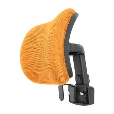Imagem de WeiLaiKeQi Almofada de cabeça de cadeira de escritório almofada de cabeça para cadeira de computador travesseiro de cabeça de cadeira de mesa descanso de cabeça, amarelo